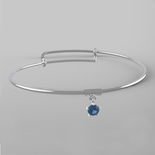 solitaire pulseira jóias luxo de casamento elegante precisão a moda printable o engajamento jóia diamante moderno mínimo pulseiras 3d print model - Mito3D