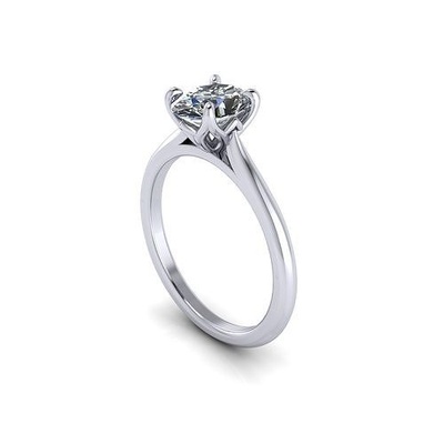 solitario diamante fidanzamento squillare r26 gioiello gemma nozze gioielleria argento oro engagement moda sterlina pendente collana bellezza orecchini ciondoli anelli 3d print model - Mito3D