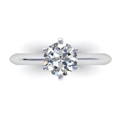 solitario diamante fidanzamento squillare r28 gioiello gemma nozze gioielleria argento oro engagement moda sterlina pendente collana bellezza orecchini ciondoli anelli 3d print model - Mito3D