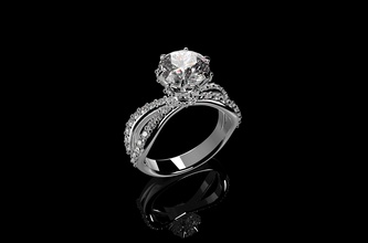solitaire Diamant-Verlobungsringe, n6 Schmuck gold ring sterling Silber Hochzeit Diamant-ring engagement Mode-Schönheit Platin gem Ringe genial gold-ring ruby Saphir diamant vintag 3d print model - Mito3D