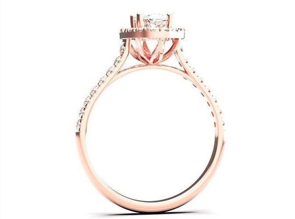 Solitär Diamant Oval 2021 007 Frauen Schmuck Ringe Ring gestalten 3d print model - Mito3D