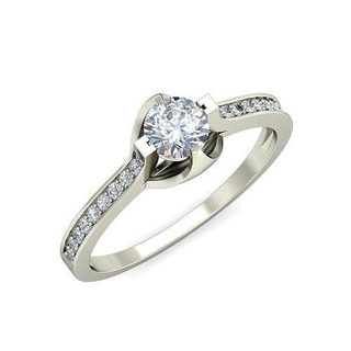 solitario diamante squillare platino gioielleria prezioso gemma lusso Fidanzamento accessorio splendente carati moda oro stampabile argento anelli gioiello nozze 3d print model - Mito3D