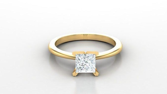 Solitaire elmas yüzük versiyon 3 slt 140 KADIN takı nişan düğün mücevher yüzükler el yapımı elmaslar bilezik cad bağımlısı kolyeler tasarımcısı mücevherler tasarımı 3d print model - Mito3D