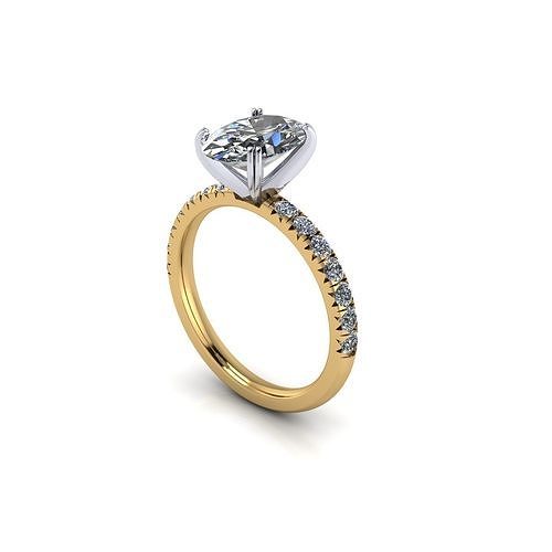 solitario diamante donne nozze squillare r100 gioiello gemma fidanzamento gioielleria argento oro engagement moda sterlina pendente collana bellezza orecchini ciondoli anelli 3D print model - Mito3D