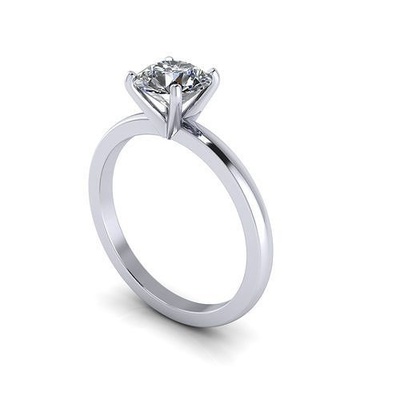 solitario diamante donne nozze squillare r127 gioiello gemma fidanzamento gioielleria argento oro engagement moda sterlina pendente collana bellezza orecchini ciondoli anelli 3d print model - Mito3D