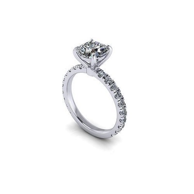 solitario diamante donne nozze squillare r135 gioiello gemma fidanzamento gioielleria argento oro engagement moda sterlina pendente collana bellezza orecchini ciondoli anelli 3d print model - Mito3D