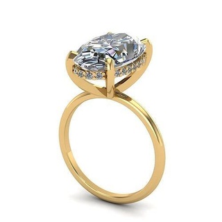 solitario Fidanzamento squillare platino prezioso splendente lusso gemma matrimonio brillante diamante gioiello argento oro gioielleria anelli moda bellezza stampabile sterlina 3d print model - Mito3D