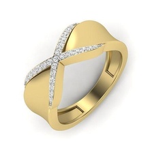 solitario compromiso anillo Boda anillos canalla Estados Unidos Canadá brillantez promesa imprimible diamante Moda conducción mossonaita oro 5mm Roca sólido joyería joya 3d print model - Mito3D