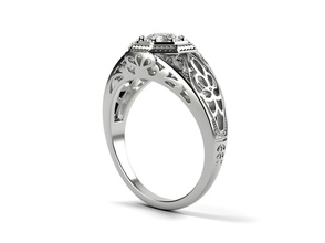 solitário noivado anel coleção ouro gema joalheria casamento diamante pedra preciosa jóias cnc argolas impressão imprimível velho 3d projeto 3d print model - Mito3D