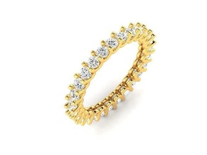 solitario compromiso anillo joyería joya oro imprimible brillante diamante anillos lujo quilate platino precioso plata Boda libra esterlina 3d print model - Mito3D
