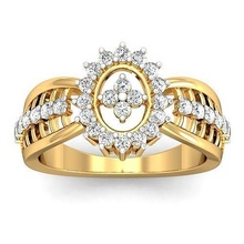solitär engagement ring schmuck band frauenring wertvoll hochzeit gold druckbar diamant mode ringe bulk sammlung frauen 3d print model - Mito3D