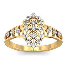 solitario compromiso anillo joyería joya banda mujer precioso Boda oro imprimible diamante Moda anillos abultar colección 3d print model - Mito3D