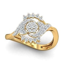 solitario compromiso anillo joyería joya banda mujer precioso Boda oro imprimible diamante Moda anillos abultar colección 3d print model - Mito3D