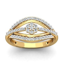 Solitär Engagement Ring Schmuck Mode Zubehör Gold Diamant Frau Frauen Design Ringe Silber druckbar Sterling 3d print model - Mito3D