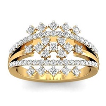 solitario Fidanzamento squillare anelli sterlina stampabile diamante platino brillante nozze gioiello gioielleria argento delicato luce oro bianca 3d print model - Mito3D