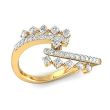 solitario Fidanzamento squillare gioielleria oro diamante donna donne design anelli nozze platino gemma brillante gioiello stampabile 3d argento 3d print model - Mito3D