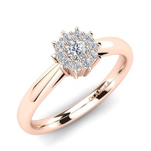 solitario Fidanzamento squillare moda stampabile engagement diamante gioielleria oro argento nozze platino bellezza amore 3d print model - Mito3D