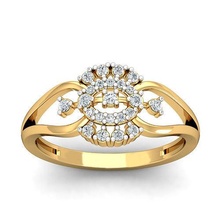 solitario compromiso anillo joyería joya banda mujer boda oro diamante aureola anillos abultar colección 3d print model - Mito3D