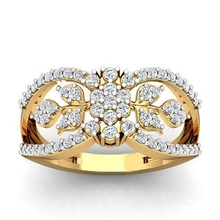solitär engagement ring schmuck band frauenring hochzeit gold diamant heiligenschein ringe bulk sammlung frauen 3d print model - Mito3D
