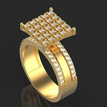 solitario Fidanzamento squillare gioielleria oro argento stampabile diamante gioiello moda engagement sterlina bellezza brillante nozze anelli 3d print model - Mito3D