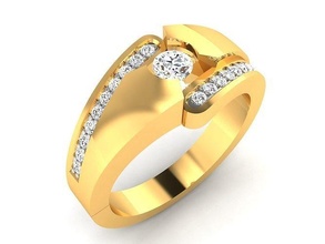 solitario Fidanzamento squillare gemma nozze gioiello gioielleria stampabile diamante argento oro sterlina bianca brillante platino anelli lusso prezioso 3d print model - Mito3D