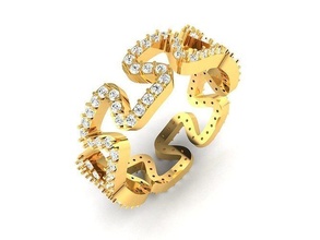 solitaire engagement bague anneaux sterling imprimable diamant platine brillant mariage bijou bijoux argent blanc or 3d print model - Mito3D