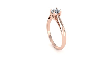 solitaire engagement bague 1020 diamant bijou mariage précieux bijoux platine gemme or brillant calcul anneaux diamants goujat imprimable 3d print model - Mito3D