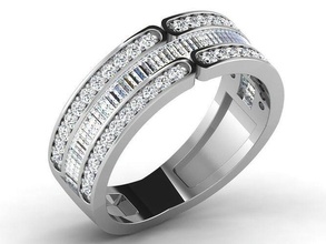 solitario fidanzamento squillare 3dm stl obj fbx render dettagli nozze gioielleria moda classico diamante stampabile brillante 1895 diamant nuziale anelli vintag rinoceronte 3d print model - Mito3D