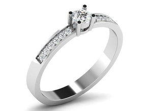 solitario fidanzamento squillare 3dm stl obj fbx render dettagli gioielleria lusso elegante gemma oro argento orecchino braccialetto collane pendente rinoceronte accessorio design cad gioiello anelli diamante 3d print model - Mito3D