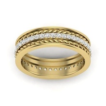 solitário noivado anel 3dm stl render 3d impressão modelo joalheria banda Casamento ouro diamante argolas massa coleção mulheres masculino casal 3d print model - Mito3D