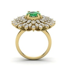solitário noivado anel 3dmodel argolas esterlina imprimível diamante platina brilhante casamento jóias joalheria ouro coquetel alto fio borda 3d print model - Mito3D