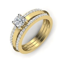 solitario compromiso anillo 3dmodel joyería joya platino precioso lujo Boda diamante imprimible oro Moda accesorio brillante belleza vestir Diamante anillos 3d print model - Mito3D