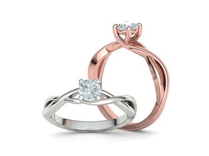 solitario compromiso anillo quilate Roca 3dmodel joyería joya Boda anillos canalla Estados Unidos Canadá brillantez promesa imprimible diamante Moda 3d print model - Mito3D