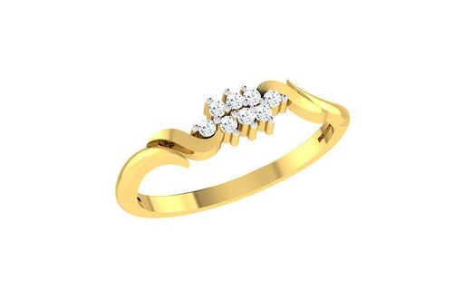 solitário noivado Casamento banda anel argolas esterlina imprimível diamante platina brilhante jóia jóias prata joalheria delicado luz ouro branco 3d print model - Mito3D