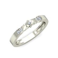 Solitaire nişan düğün grup yüzük yüzükler sterlin yazdırılabilir elmas platin parlak mücevher gümüş takı narin ışık küpe beyaz 3d print model - Mito3D