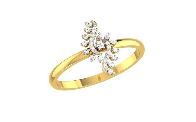 Solitaire nişan düğün grup yüzük sonsuzluk KADIN değerli yıldönümü gelin söz vermek sevgili mücevher takı altın elmas yüzükler moda 3D print model - Mito3D