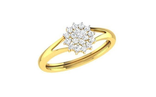 solitaire engagement mariage bande bague anneaux sterling imprimable diamant platine brillant bijou bijoux argent délicat lumière or blanc 3d print model - Mito3D