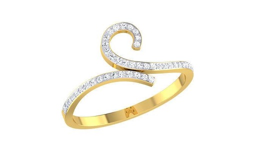 Solitär Engagement Hochzeit Bypass Ring Ewigkeit Band Frauen wertvoll Jahrestag Braut versprechen Valentinstag Schmuck Gold Diamant Ringe Mode 3d print model - Mito3D