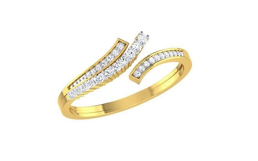solitaire engagement wedding bypass ring eternity band women precious anniversary bridal promise valentine jewellery jewelry gold diamond rings fashion 3d print model - Mito3D