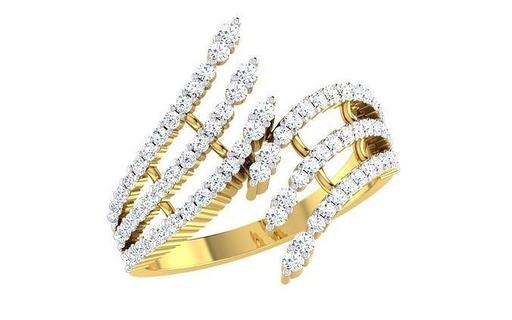 solitaire engagement mariage contourne bague éternité bande femmes précieux anniversaire mariée promettre Valentin bijoux or diamant anneaux mode 3d print model - Mito3D