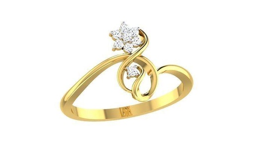 solitário noivado Casamento desviar anel argolas esterlina imprimível diamante platina brilhante jóia jóias prata joalheria delicado luz ouro branco 3d print model - Mito3D