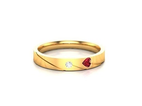 solitario compromiso Boda diamante anillo anillos libra esterlina imprimible platino brillante joya joyería plata delicado ligero oro blanco 3d print model - Mito3D