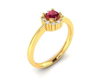 Solitär Engagement Hochzeit Diamant Ring Schmuck Band Frauenring Gold Heiligenschein Ringe Bulk Sammlung Frauen 3d print model - Mito3D