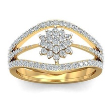solitario compromiso Boda diamante anillo anillos joya joyería imprimible plata oro libra esterlina blanco brillante platino 3d print model - Mito3D
