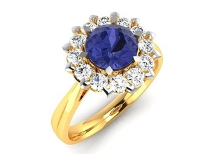 solitário noivado Casamento diamante anel joalheria banda feminino ouro moda argolas massa coleção mulheres 3d print model - Mito3D