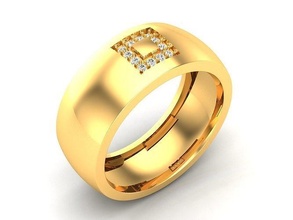 solitaire engagement wedding diamond ring women jewel jewelry render animation turntable fashion media design 3d models gold character rings 3d print model - Mito3D