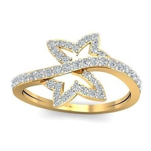 solitario Fidanzamento nozze diamante squillare gioielleria gruppo musicale womenring prezioso oro stampabile moda anelli massa collezione donne 3d print model - Mito3D