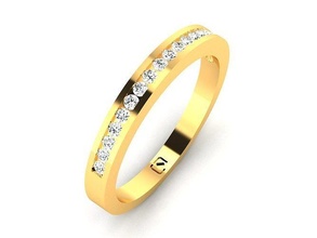 solitario fidanzamento nozze diamante squillare donne gioiello gioielleria render animazione giradischi moda media design 3d modelli pt3d oro carattere anelli 3d print model - Mito3D