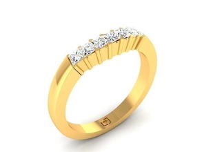 Solitär Engagement Hochzeit Diamant Ring druckbar Platin Ringe Sterling brillant Cocktail Juwel Schmuck Silber Weiß Gold 3d print model - Mito3D