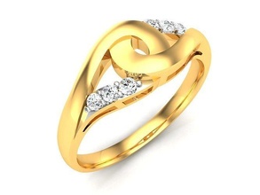 solitario Fidanzamento nozze diamante squillare anelli sterlina stampabile platino brillante gioiello gioielleria argento delicato luce oro bianca 3d print model - Mito3D